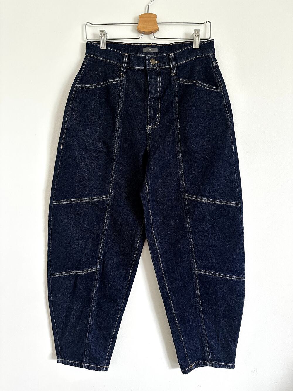 Worthington High Rise Barrel Leg Jeans Blue Denim Women's Size 4
